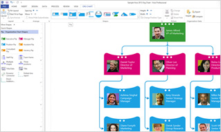 Customize organization charts easily with template and wizard improvements